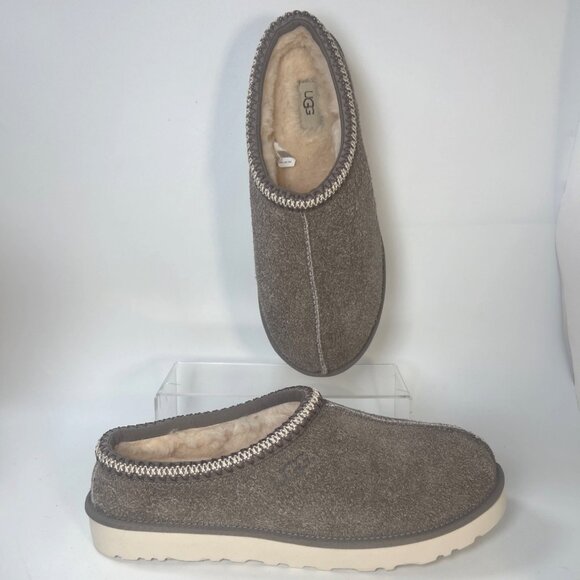 UGG Tasman Shaggy Suede Slippers Men Winter Shoes Size US12 - Picture 2 of 12